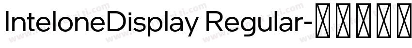 InteloneDisplay Regular字体转换